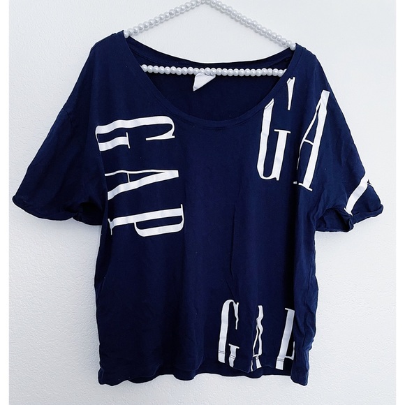 GAP Navy Oversized T-Shirt - Picture 2 of 5
